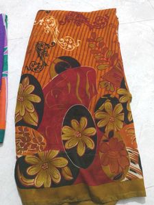 Vibrant Printed Saree