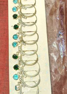 Stylish Stone Hoop Baali Set ✨