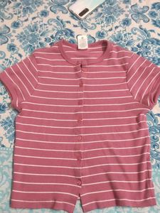 Striped Button-Up Top