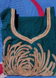 Green Embroidered Kurti