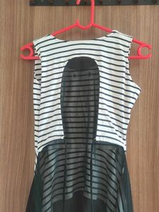 Striped High-Low Tunic Top