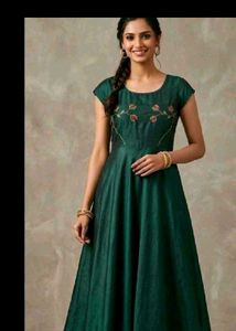 Elegant Emerald Green Gown