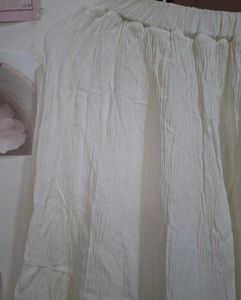 White midi skirt