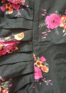 Floral Print Anarkali Gown