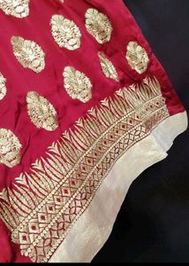 Rust Party Wear Plazo Suit &amp; Dupatta For 44 Bust