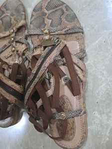 Snake Print Odyssey Gladiator Sandals