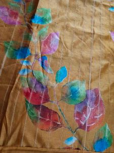 Beautiful Yellow Saree in art silk 😍💛