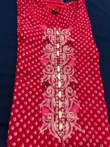 Elegant Red Printed Kurta