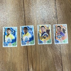 Topps 2011 Cricket attax 4 cards