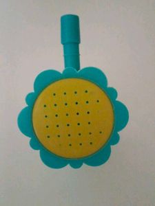 Teal Flower Shower Head Holder