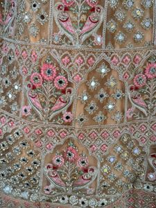 Peach Heavy Bridal Lehenga choli
