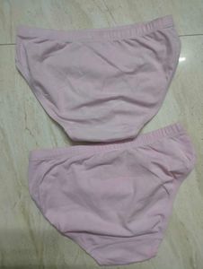 SUSIE Set of Two Pink Cotton Briefs