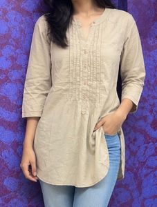 Stylish Beige Kurta for Women