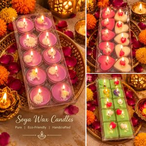 Handcrafted Soya Wax Tealight Candles one packet S