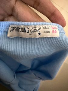 Light Blue Bikini Top/ romper suit
