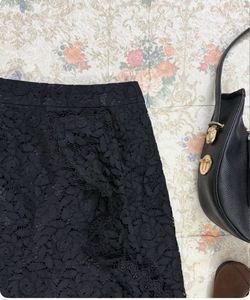 Elegant Black Lace Skirt