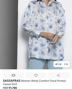 Floral Print Button-Up Shirt