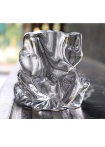 New Unique Clear Glass Ganpati Idol
