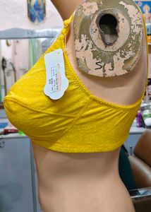 Comfortable Yellow Lace Bra