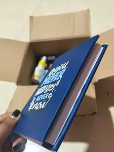 new small white blank page diary