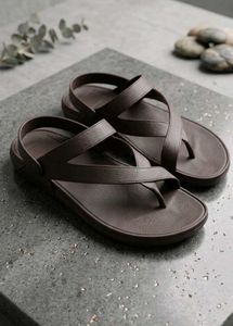 Comfortable Brown Flat Sandals