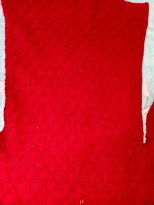 Red Knit Sweater dress