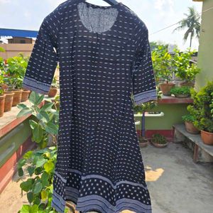 Stylish Black Printed Kurta