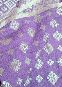 Elegant Purple Embroidered Dupatta