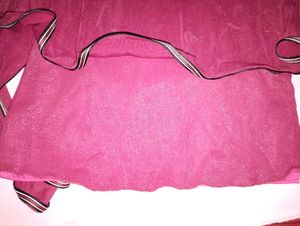Sparkling Magenta Peplum Top