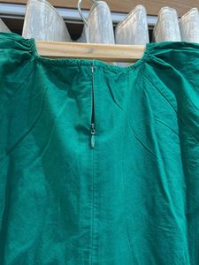 Green Cutout Midi Dress