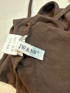 Brown Halter Neck Crop Top