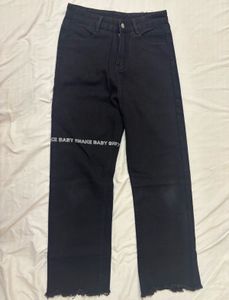 Black Straight Leg Jeans