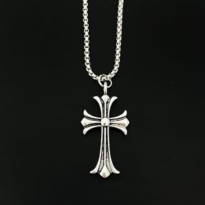 Silver Cross Pendant Necklace