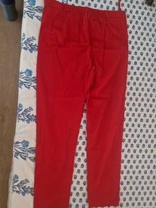 Red Casual Pants