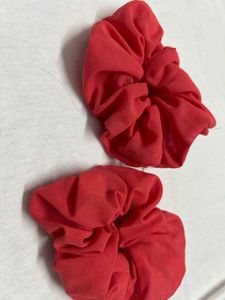 Red Scrunchies - Set of 2