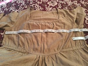 Linen Blend Square Neck Peplum Top