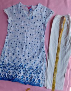 Biba Kurta With Legging- Girls 5 To 7