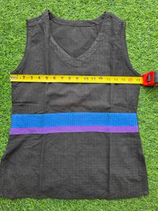 Unique Sleeveless V-Neck Blouse