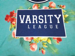 Varsity League Floral Print T-Shirt – Casual &amp; Chi