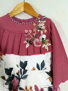 White and Pink Frock ( Girls)