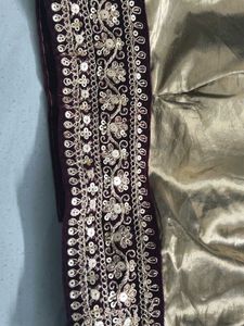 Exquisite Gold Embroidered Blouse