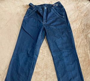 Classic Dark Wash Straight Leg Jeans