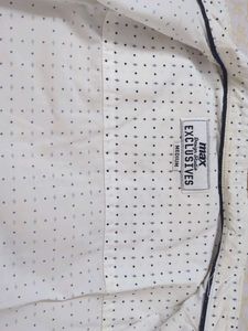 Men's White Printed Shirt