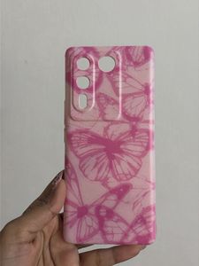 Vivo V 27 Cute Pink Butterfly Phone Case