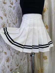 🌼Pleated Tennis Skirt with Black Stripes🌼