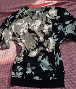 Chic Floral Print Top