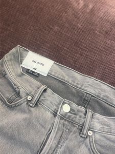 Grey Straight Leg Jeans