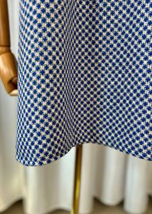 Cute Checked Knit Mini Dress