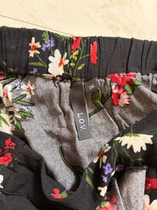 Black Floral Maxi Skirt