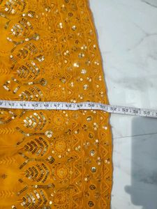 Beautiful Yellow Embellished Gown